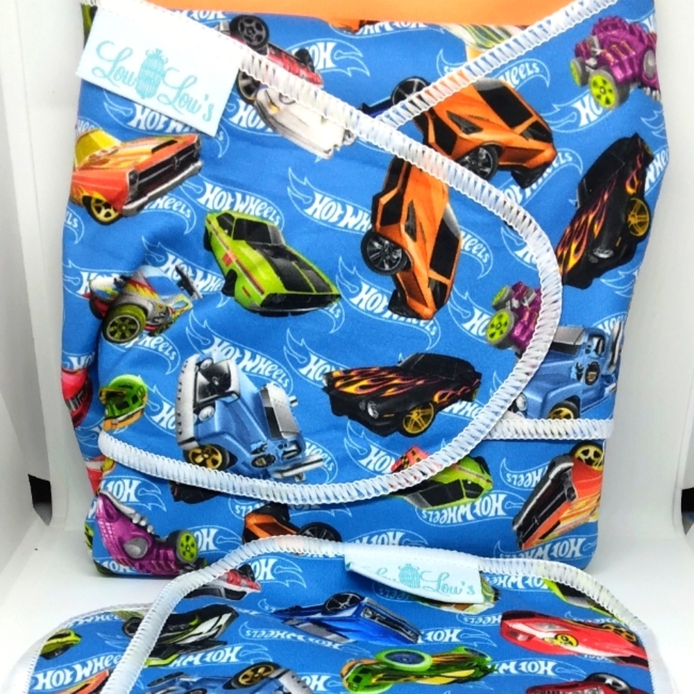Hotwheel cloth diaper preflat